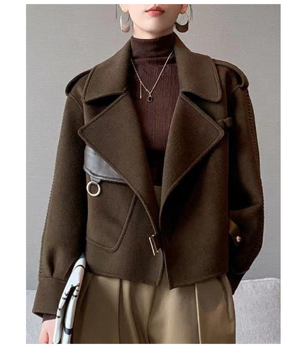 Western Style Versatile Small Woolen Coat