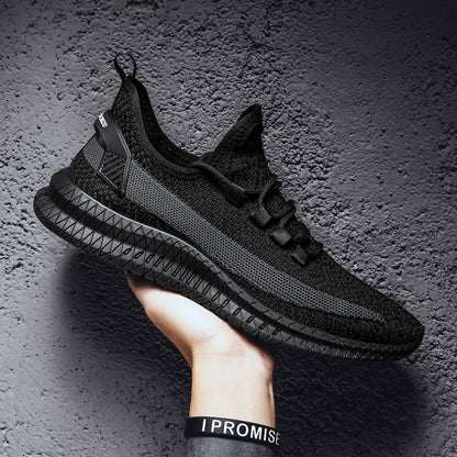 Men's Breathable Flyknit Sports Shoes for Summer