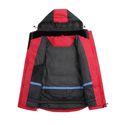 2019 Winter Outdoor Men's Thick Hooded Jacket