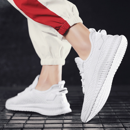 Men's Breathable Flyknit Sports Shoes for Summer
