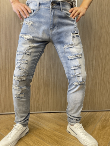 Water-Washed Cat Whiskers Jeans for Vintage Look
